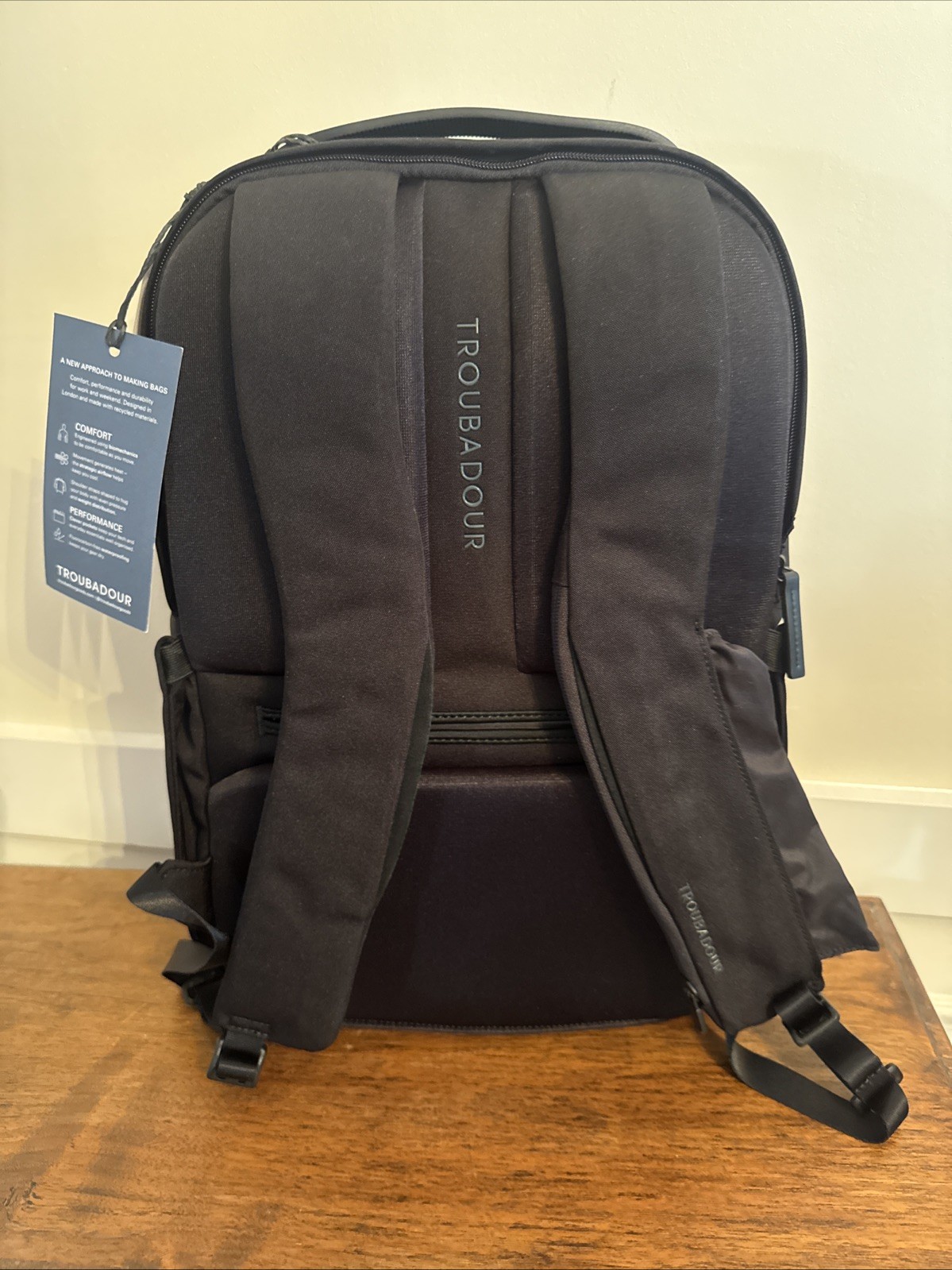 NWT Troubadour Apex Backpack 4.0 Black 22L, with Original Packaging