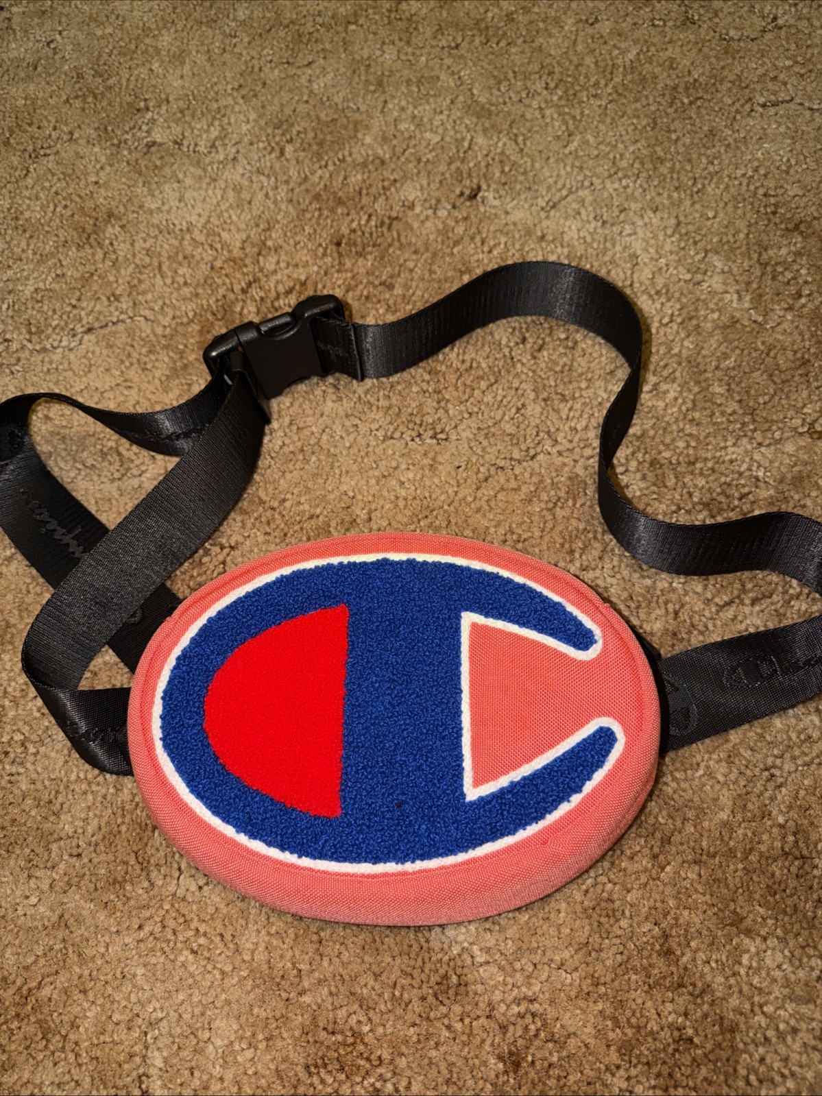 Champion Oval Big “C” Coral Waist Bag Fanny Pack Bum Bag