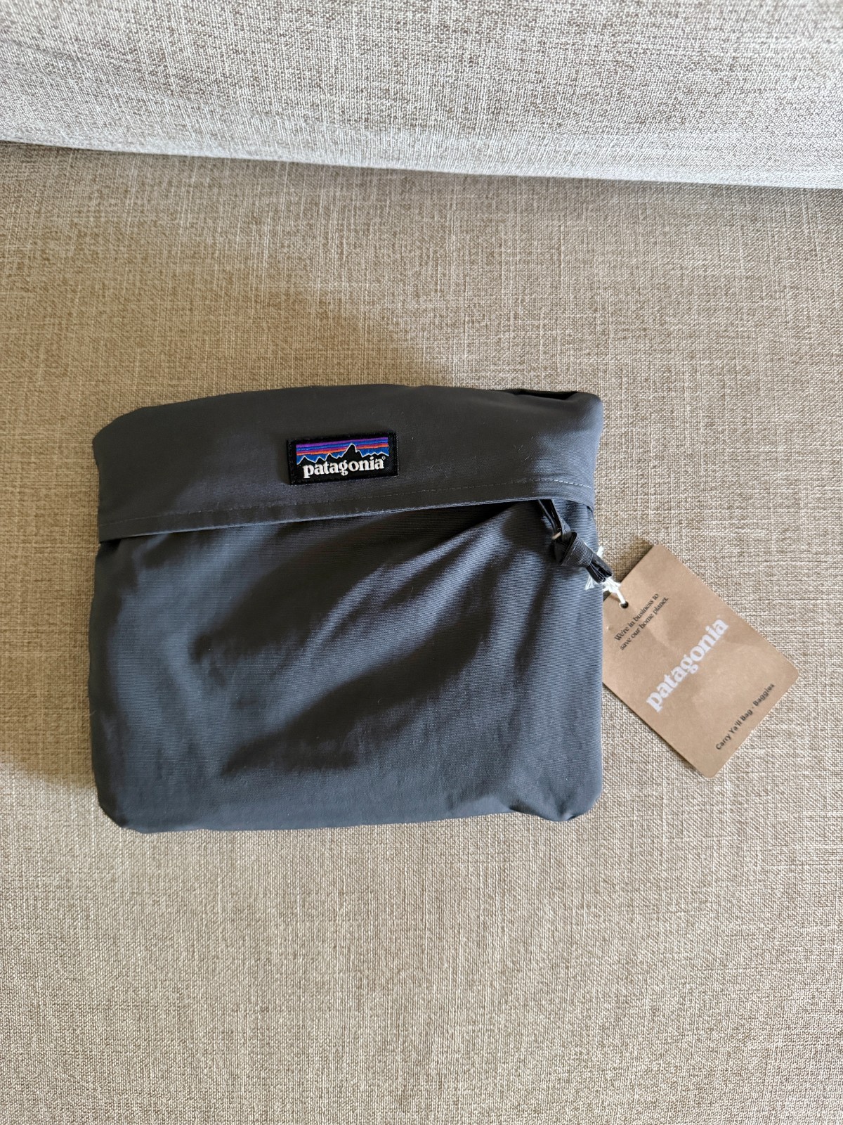 Patagonia Carry Ya’ll Bag – Baggies 12081 Forge Grey New Lightweight Foldable