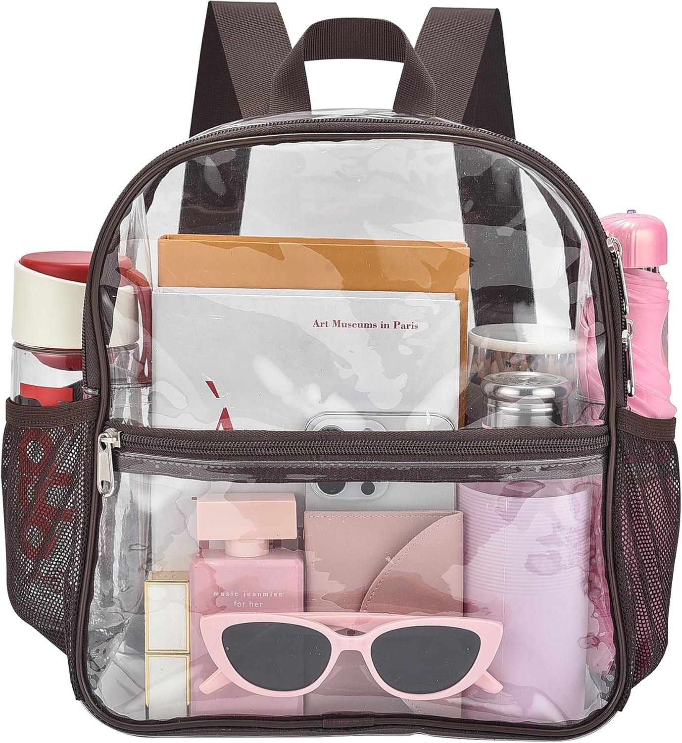 Clear Backpack for Stadium Events Clear Bag Small Stadium Backpack Waterproof 12
