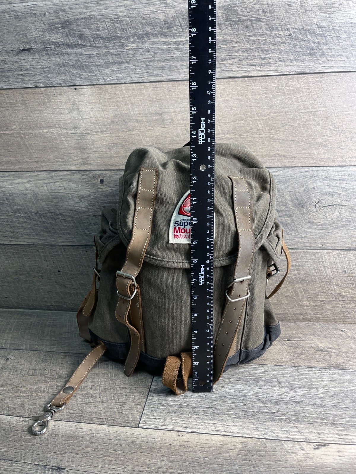 Superdry Mountain Scoutpack Bag Gray Adjustable Straps Traveling Hiking Camping