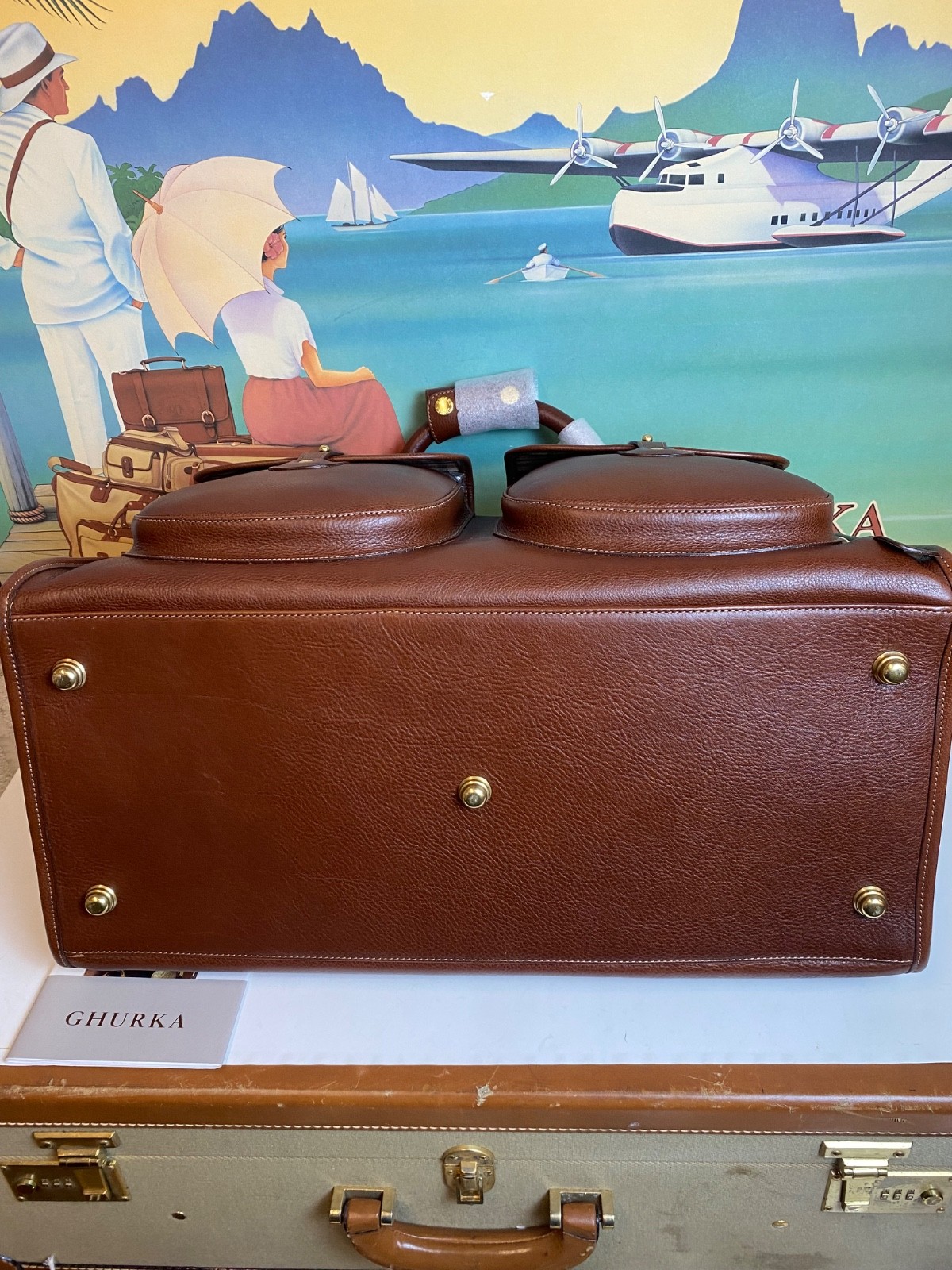Ghurka Original Collection No. 2 Express Vintage Leather Carry-On Travel Bag