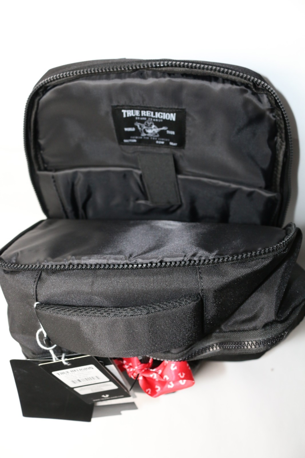 $125 True Religion Commuter Backpack Black Laptop/Travel~Bonus Tech Kit~TR104863
