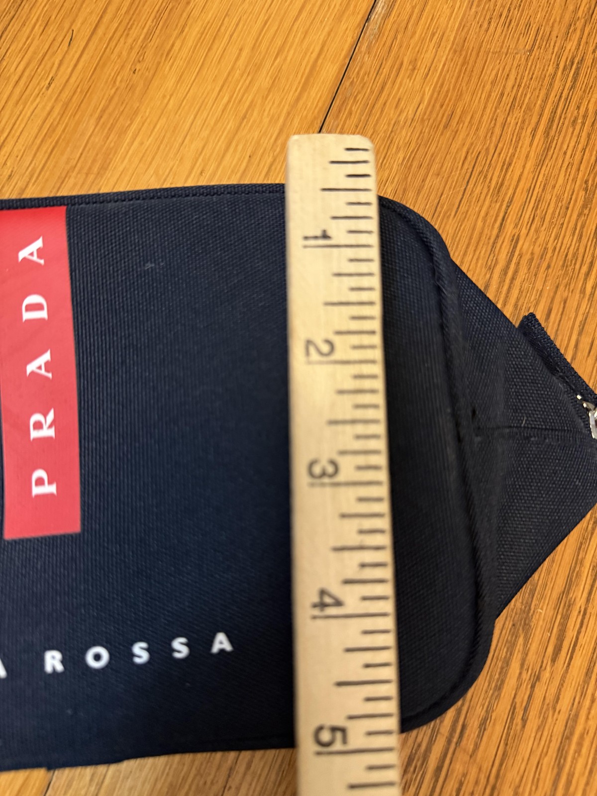 Prada Luna Rossa Toiletry Bag Travel Zip Case Cosmetic Pouch Nylon Unisex