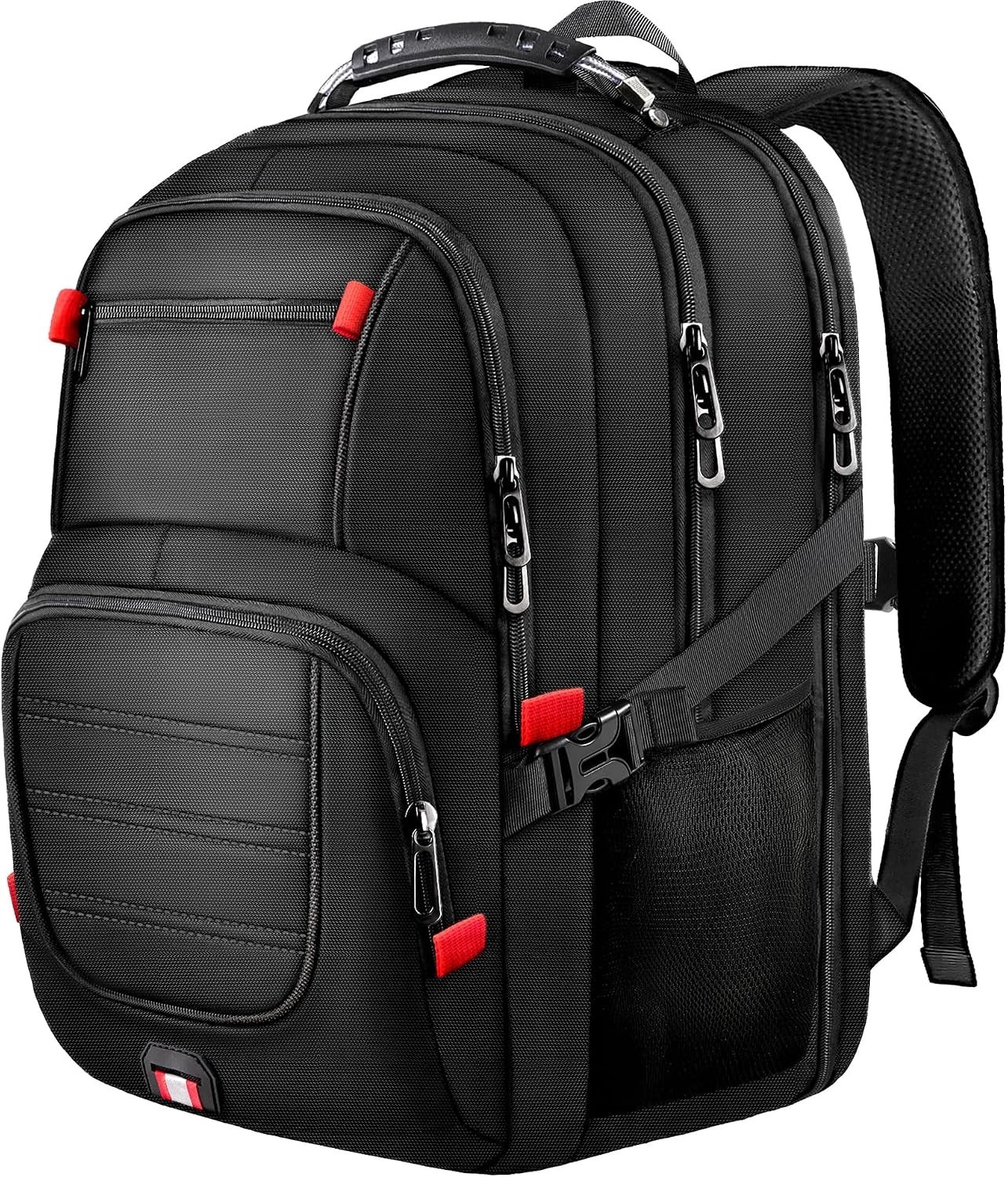 Spacious Carry On 45L Backpack with Padded Laptop Compartment – Travel Black
