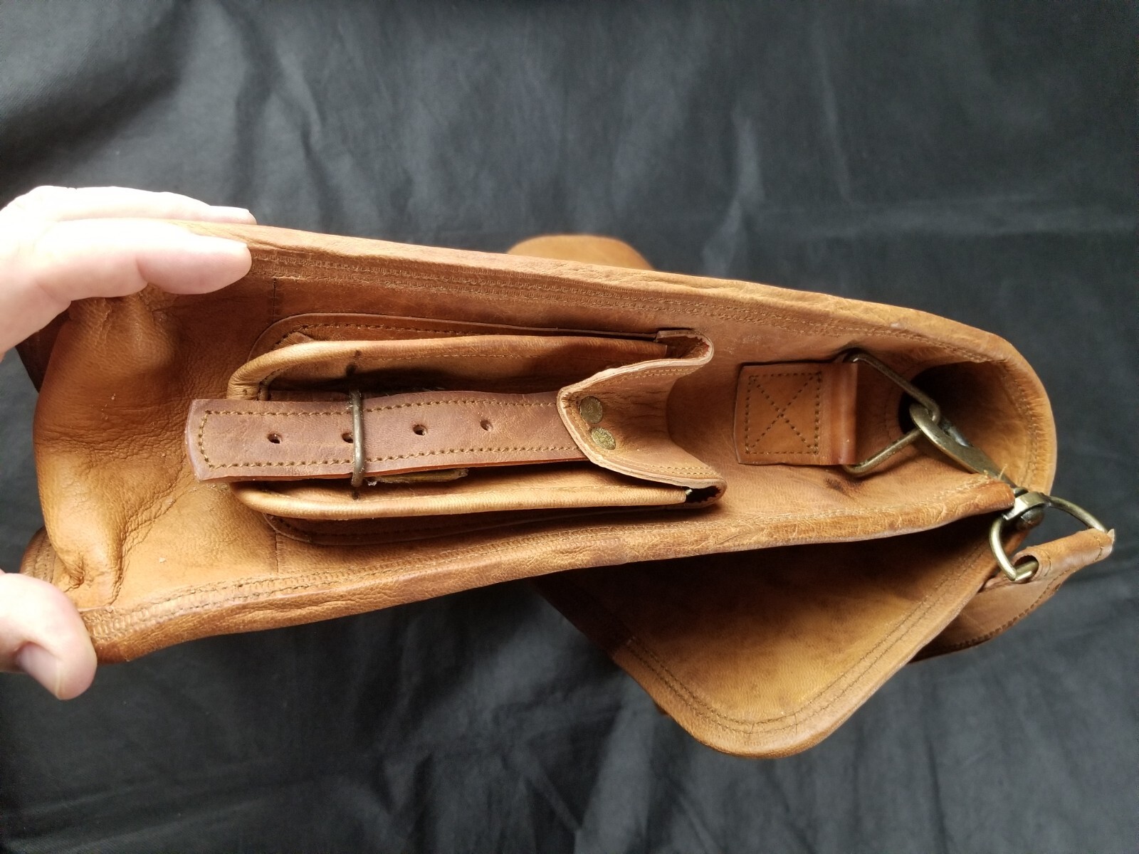 Cuero Handmade Leather Messenger Bag Laptop Briefcase Computer Bag Brown