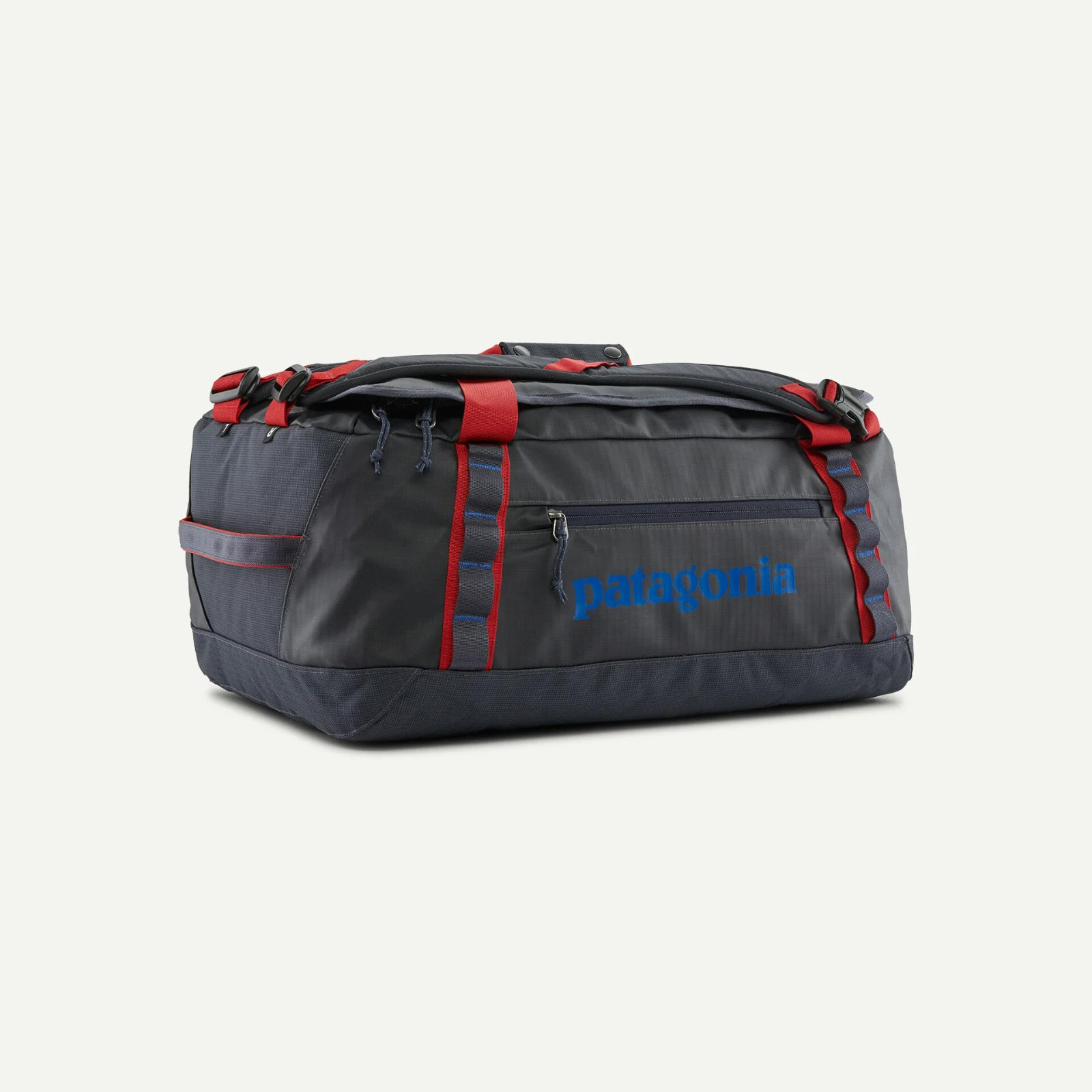 Patagonia Black Hole Duffel 40L Smolder Blue w/Amanita Red No Import Fees