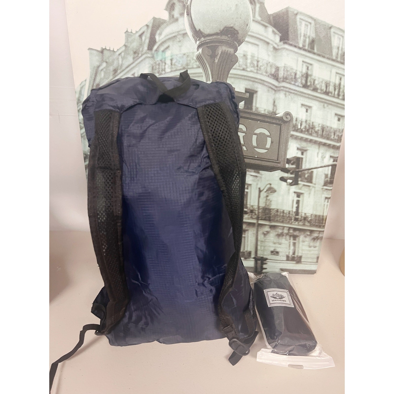 Foldable Outdoor Set UPF50+ Bucket Hat + Waterproof Backpack Unisex Travel Kit