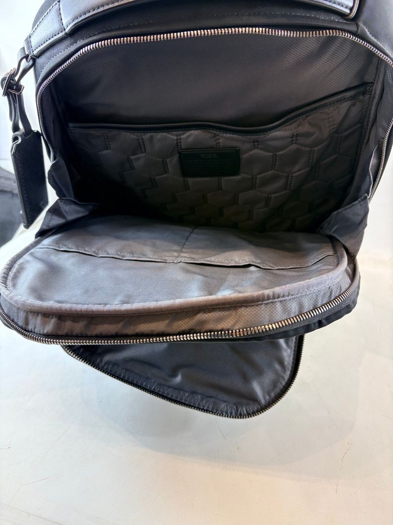 TUMI Harrison Bradner 16.5″ Laptop Backpack Black Nylon Leather NWT 6602011