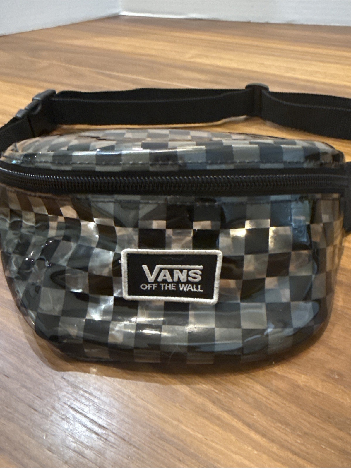 Vans Fanny Pack Black / Clear Checkered Y2K SEE THROUGH Plastic 2019