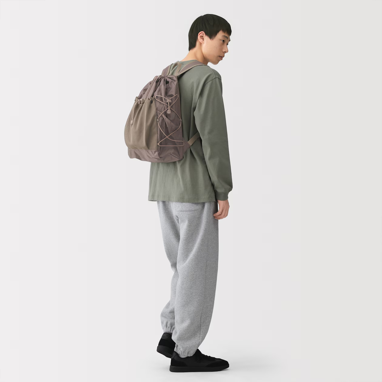 MUJI Water-Repellent Ripstop Backpack Drawstring 23-Litter 3-Pocket Unisex NWT