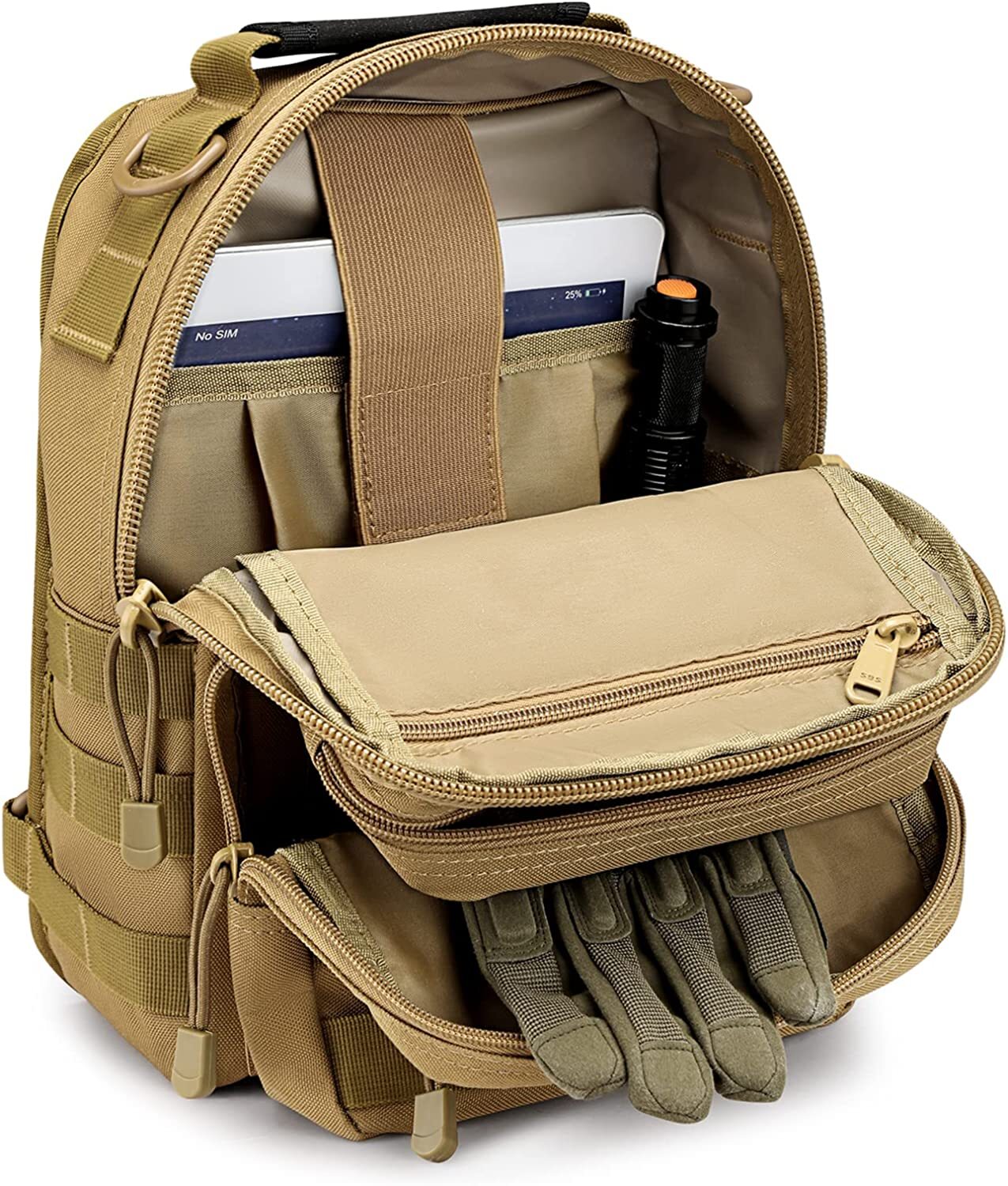 Tactical Molle Pack Military Rover Shoulder Backpack Assault Range Bag Sling Bag