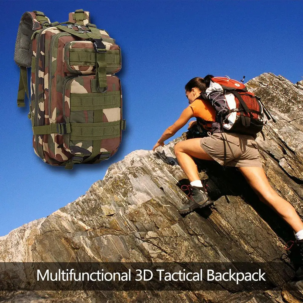 30L Outdoor Military Molle Tactical Backpack Rucksack Camping Hiking Travel Bags