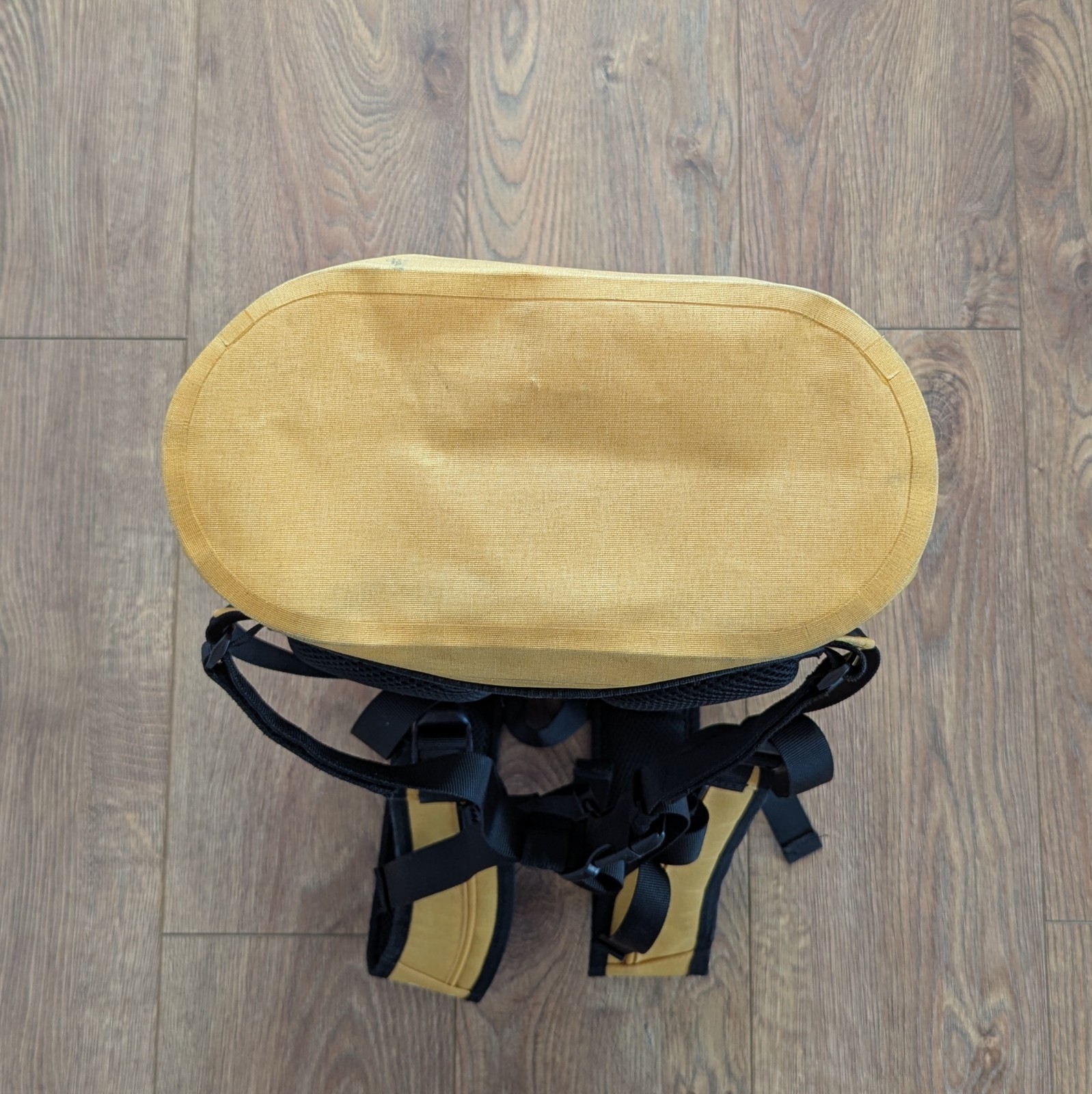 Wili Wili Tree Roll Top Backpack Light Sunset Yellow 20L 100% Recycled Pet