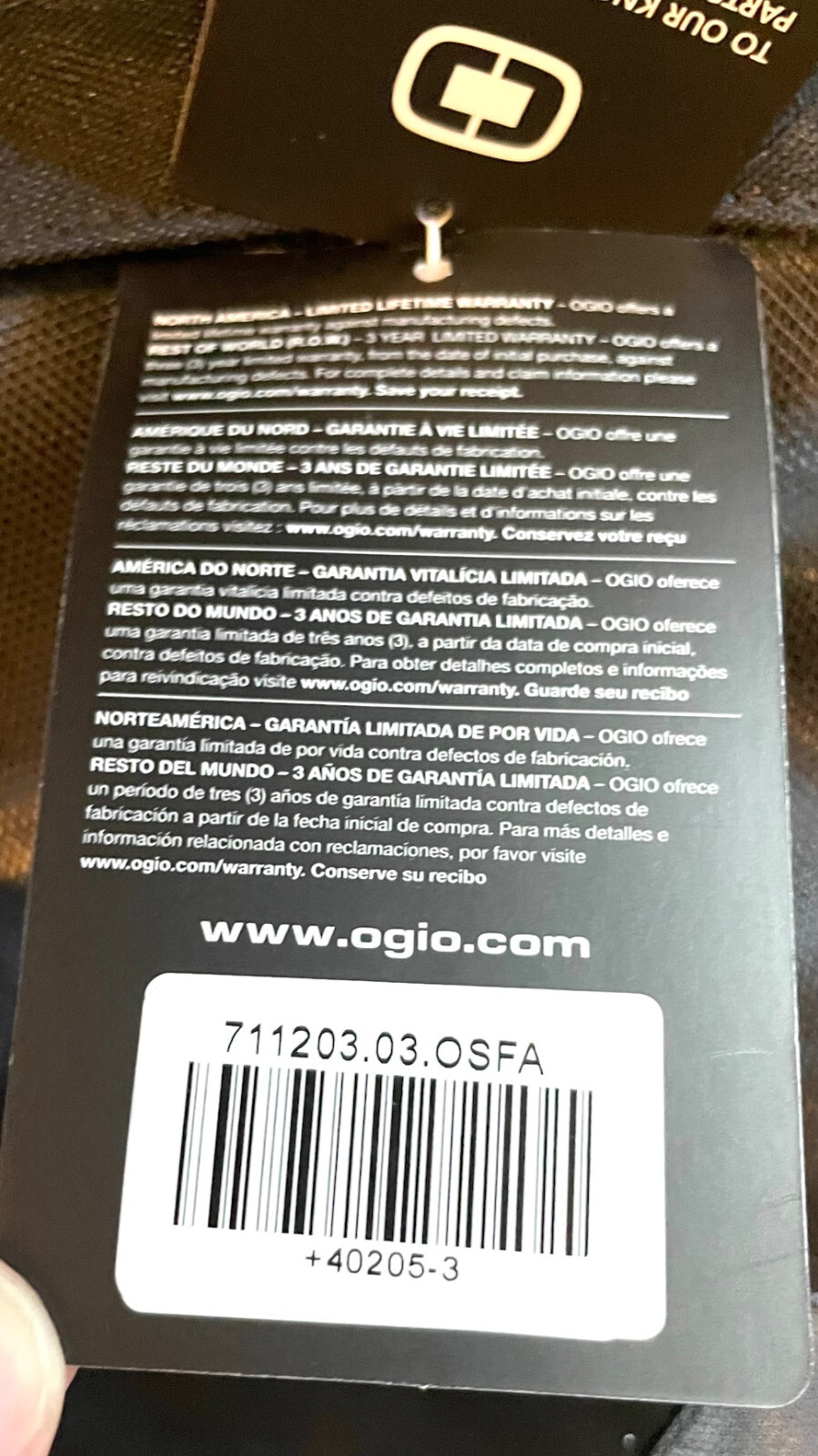 Ogio Jack Pack Laptop Shoulder Black Messenger Bag W/ Audio Pocket 711203