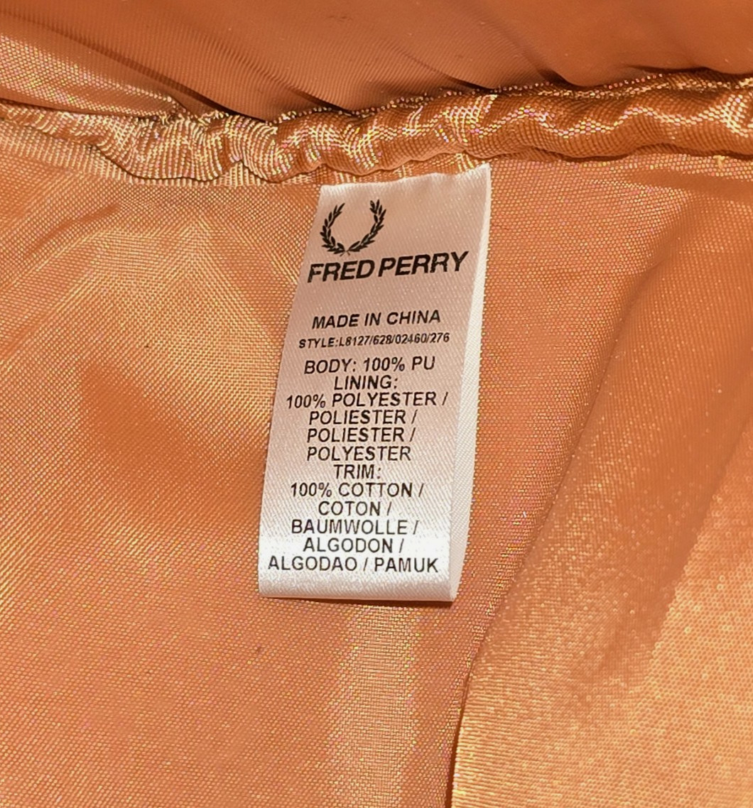 Fred Perry Large Amber Barrel Bag Duffle Gym Travel Bag With Strap