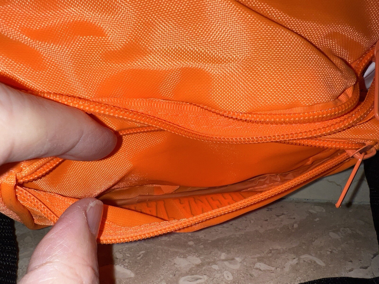 SIX FLAGS GREAT AMERICA Hot Neon Orange Fanny Pack Retro