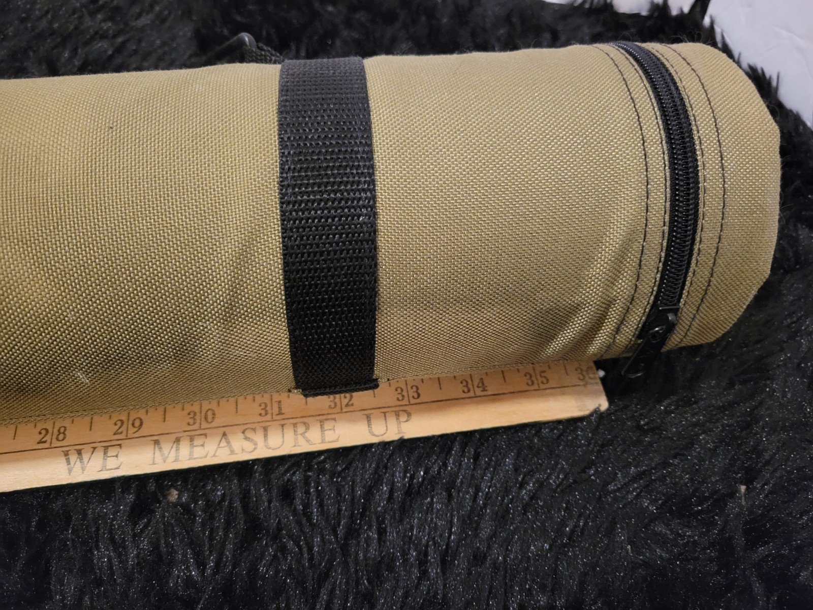 🔥 Duluth Trading Co. Hard Canvas Fishing Rod Travel Case Tube RARE Made In USA