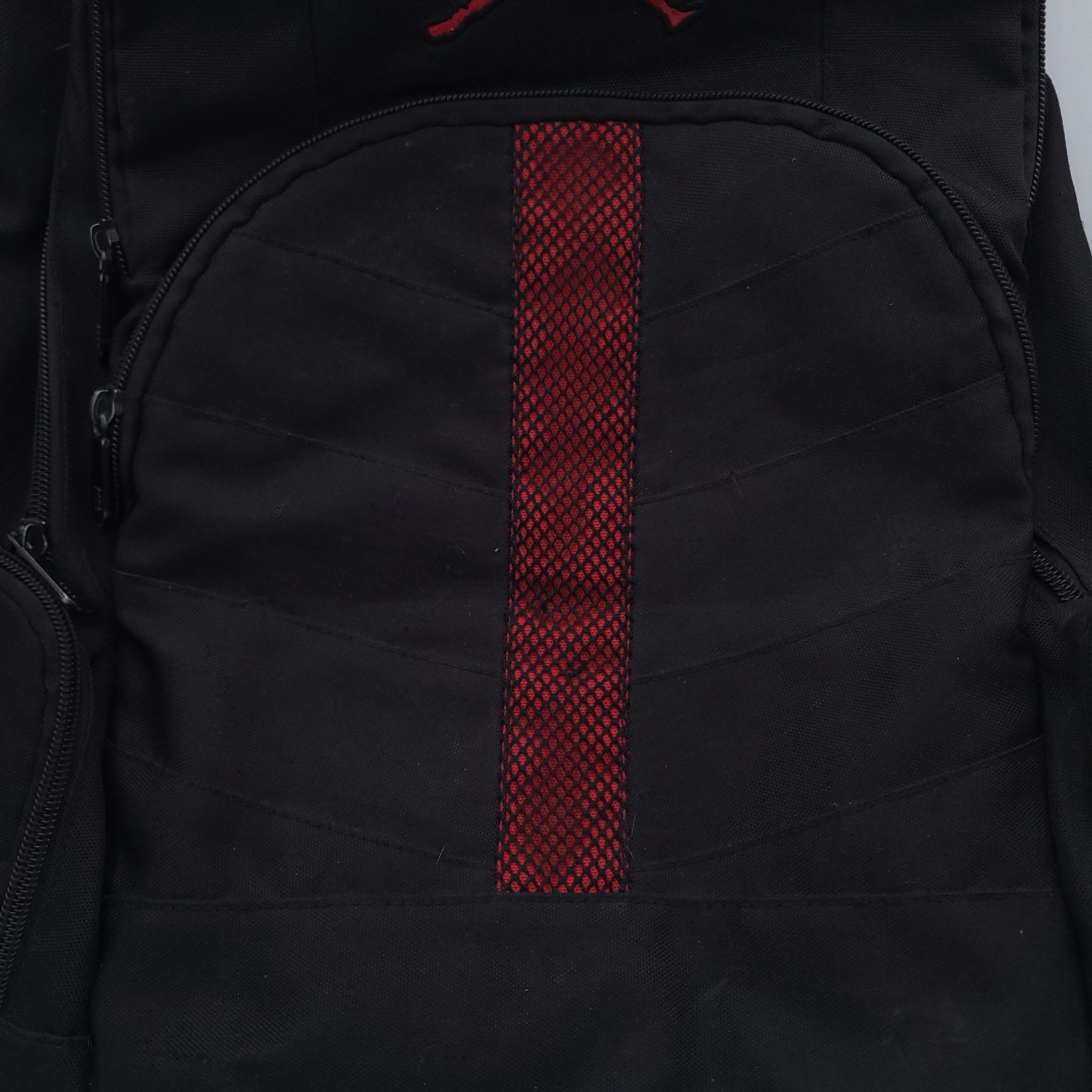 Air Jordan Jumpman Backpack Large Size Black with Red Jumpman Shoulder Straps