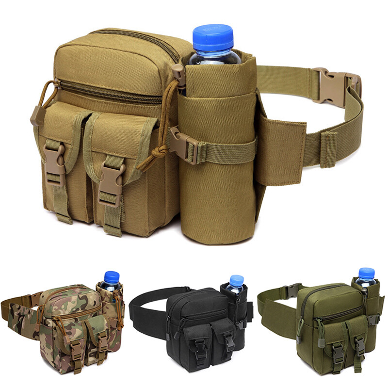 Tactical Waist Fanny Pack Utility Pouch Military Pocket Holder Water Bottle Bag