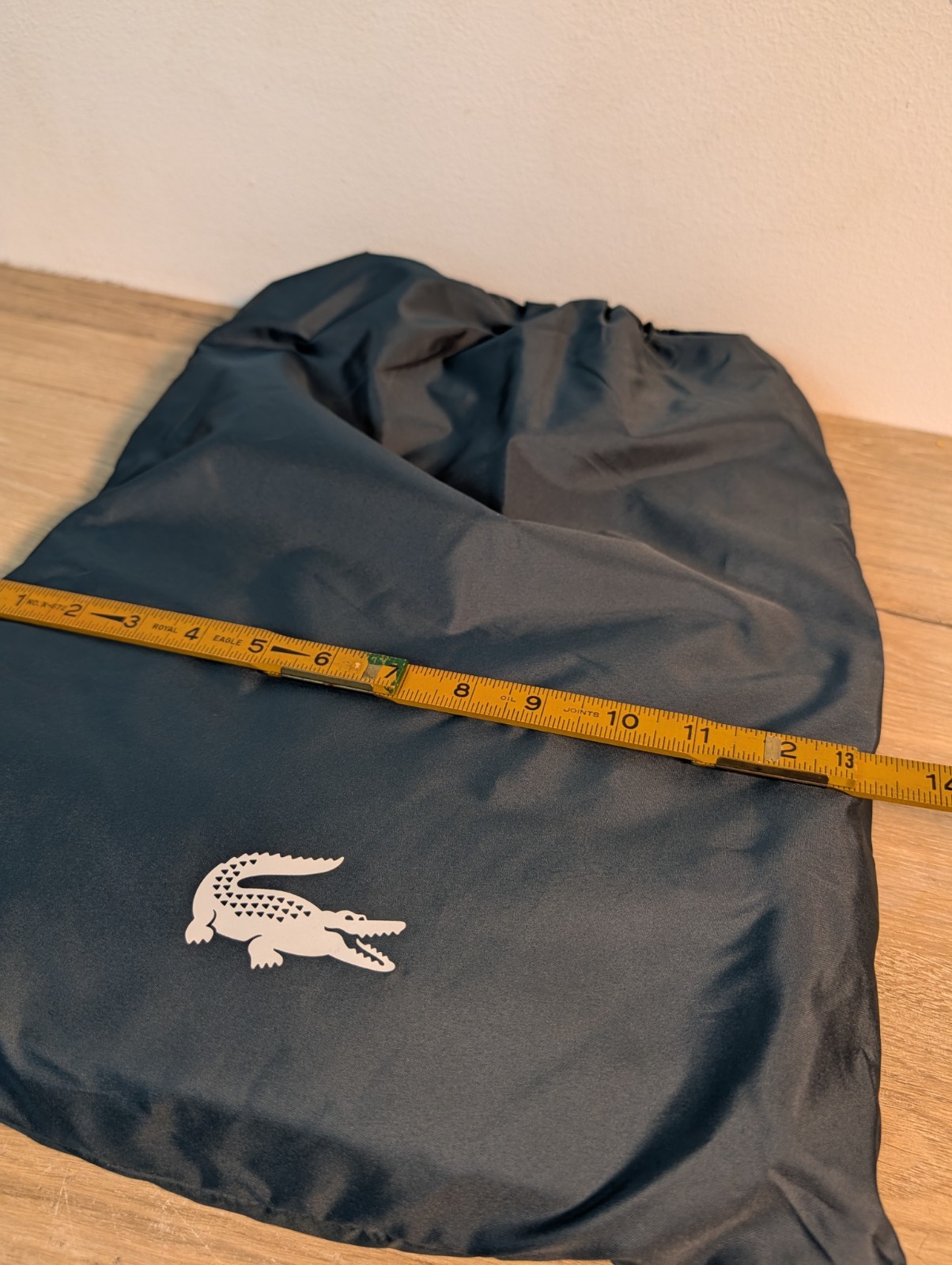 RARE Lacoste 2 In 1 2in1 100% Recycle Backpack With Pouch Green Polyester Bag