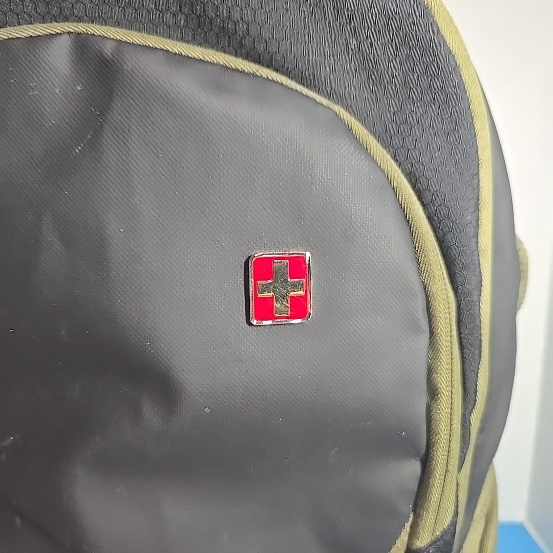 Swissgear Green And Black Backpack Travel Laptop Case