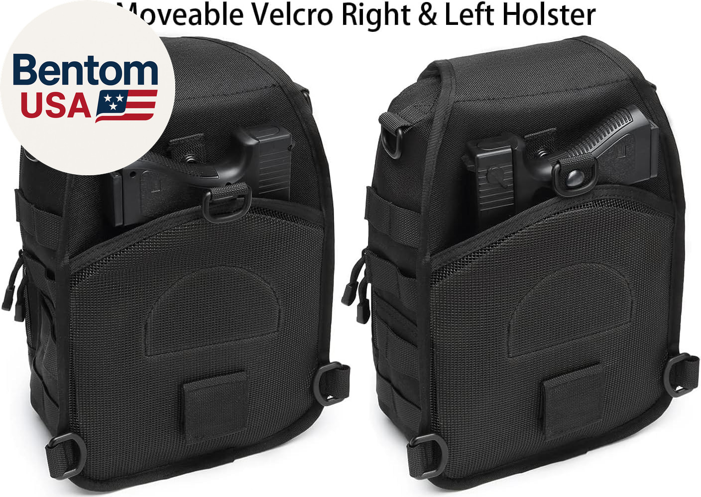 Small Tactical Sling Bag for Men with Holster Military EDC Shoulder Bag CCW Cros
