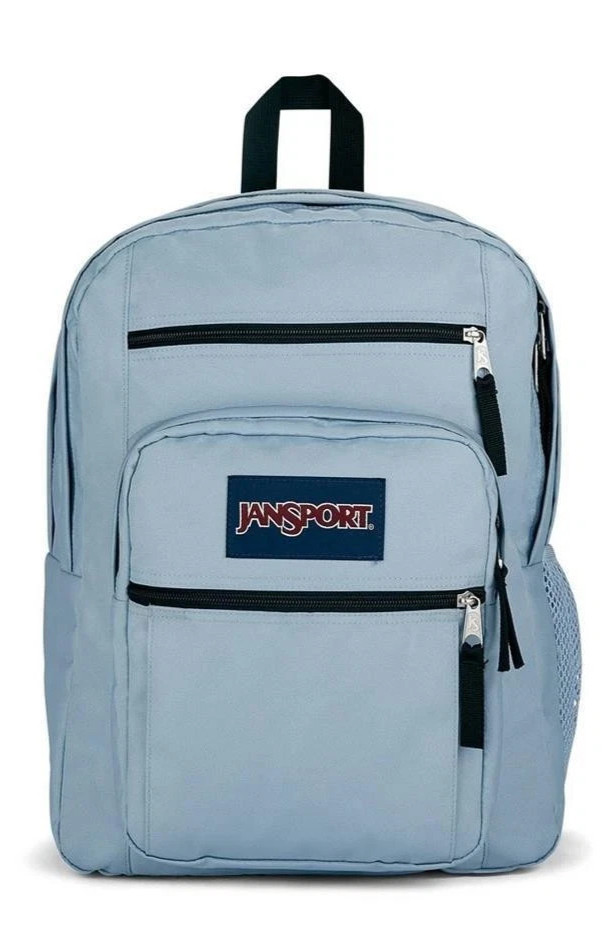 JanSport BIG STUDENT 17.5″ Backpack Blue Dusk 15in Laptop Sleeve Bottle Pocket