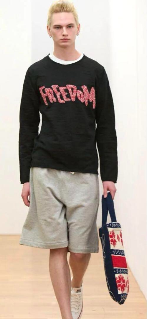COMME des GARCONS SHIRT Strong will Knit Tote Bag Men