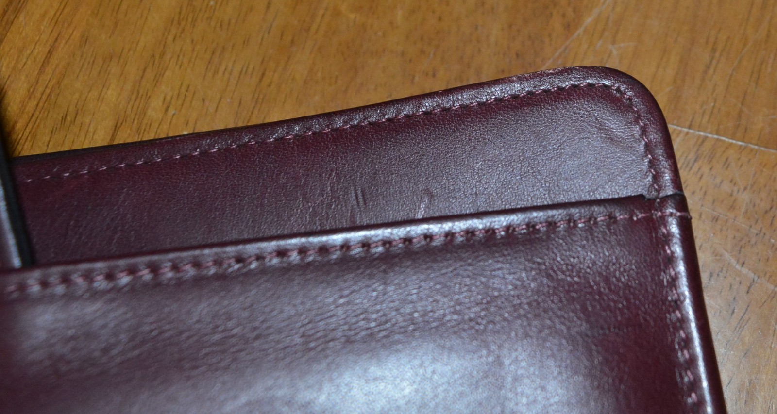 VTG Leather Briefcase Portfolio Planner SUPERIOR QUALITY Drop Handle Cognac