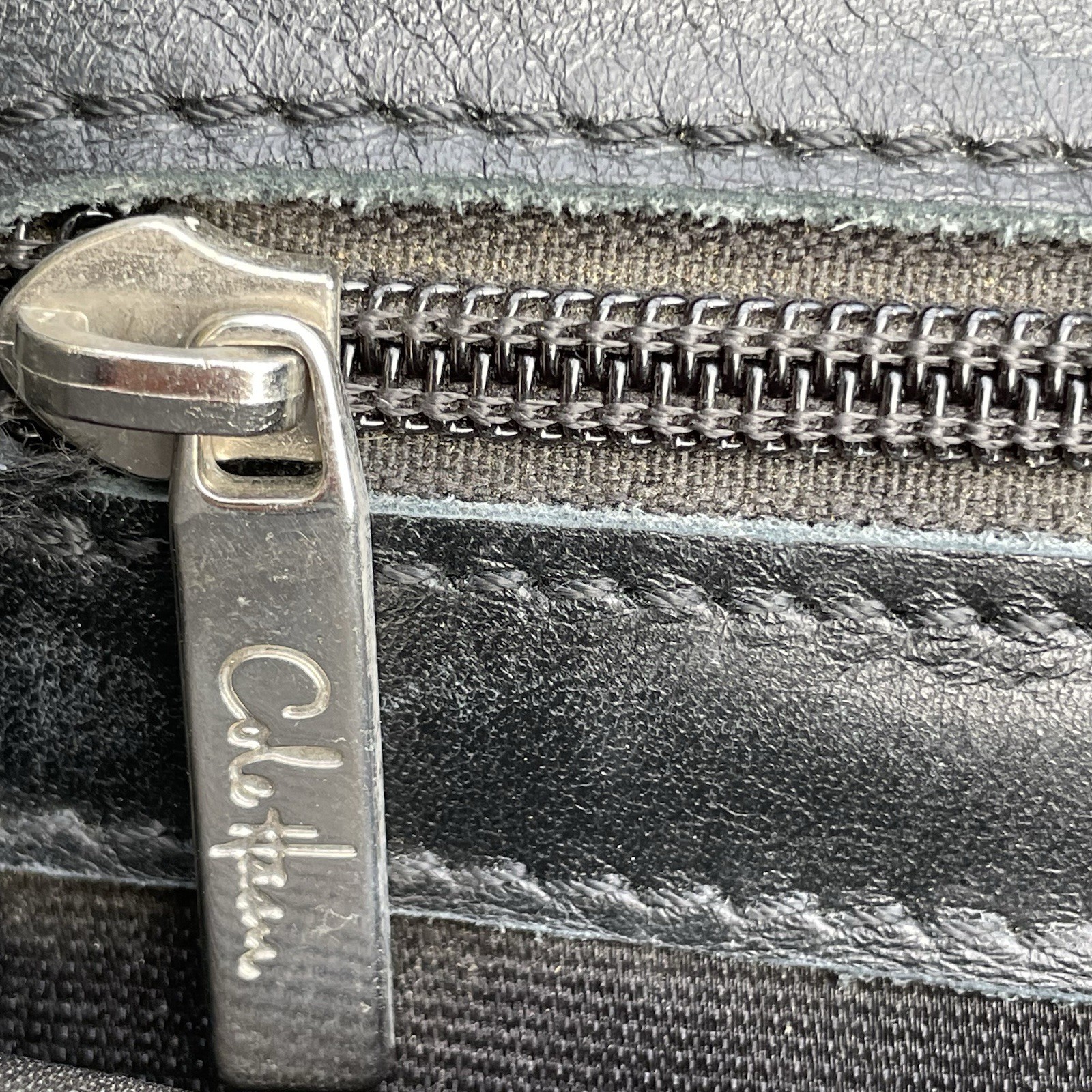 Vintage Cole Haan Collection Briefcase Leather Tuck Lock Style Latch No Key