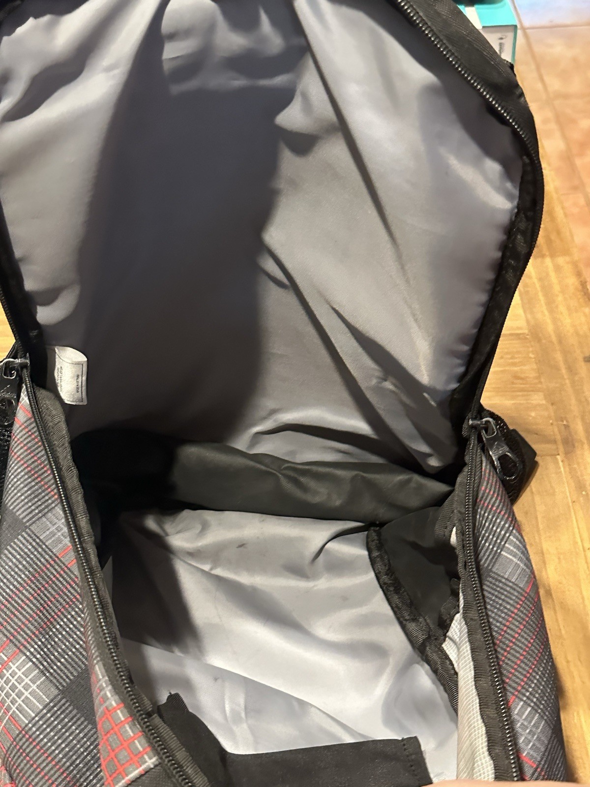 Adidas Large Laptop Backpack Unisex RARE Plaid Layout VERY CLEAN