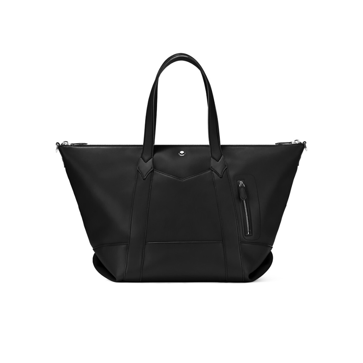 Montblanc Black Soft Medium Leather Duffle Bag 131211 – SLIGHT SCRATCH