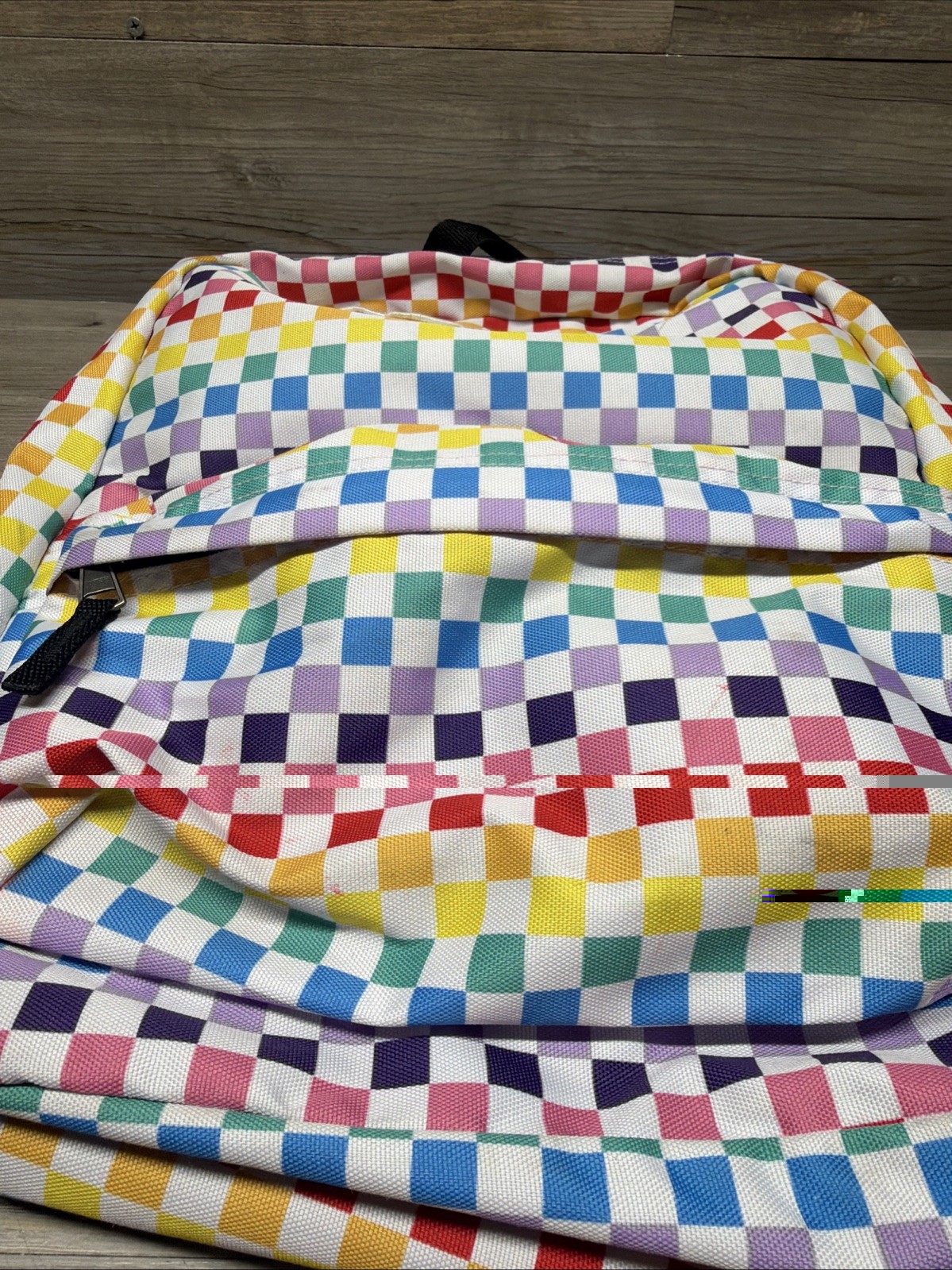VANS Old Skool Rainbow Checkerboard Backpack Casual School Outdoors
