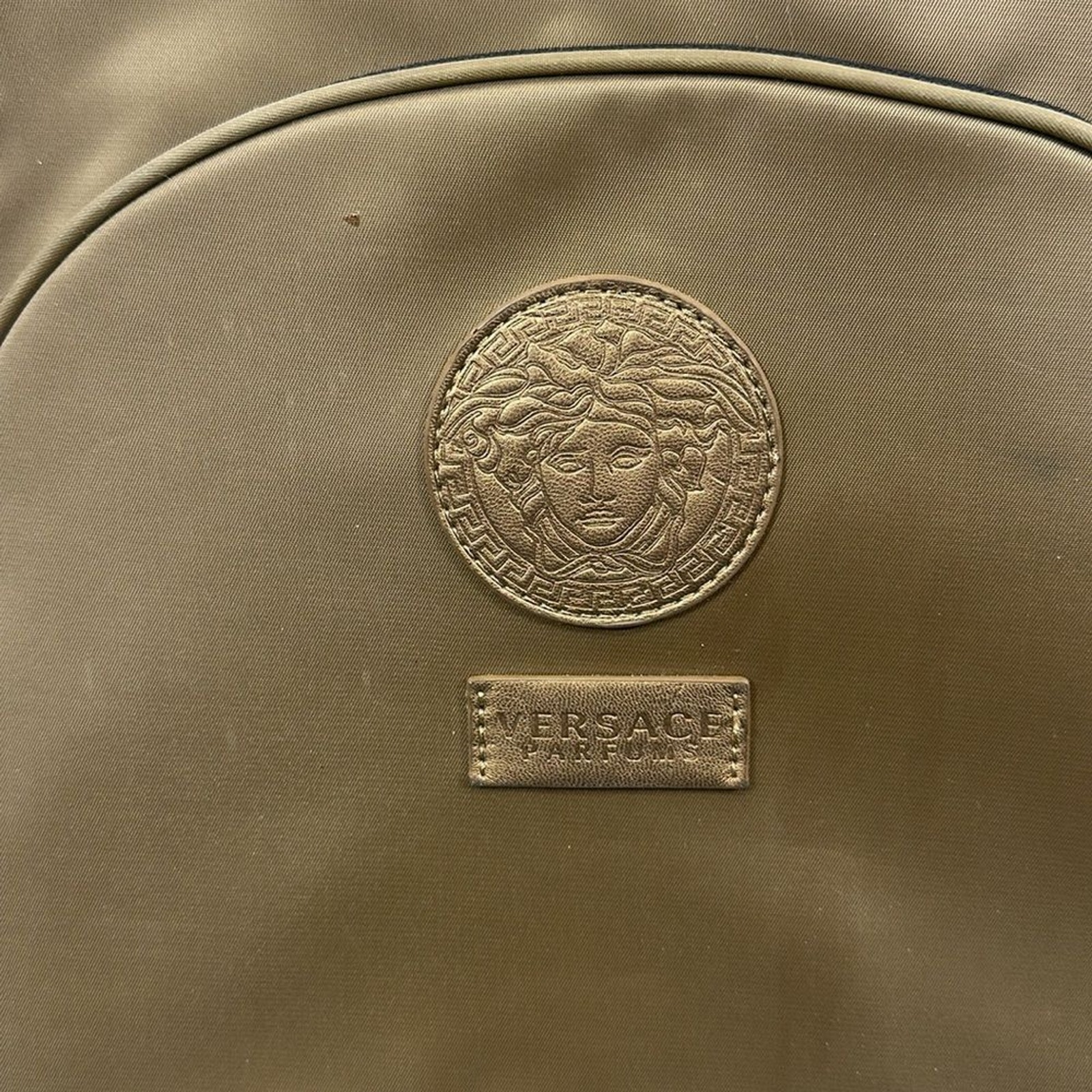 VERSACE Backpack Back Pack Gold Black