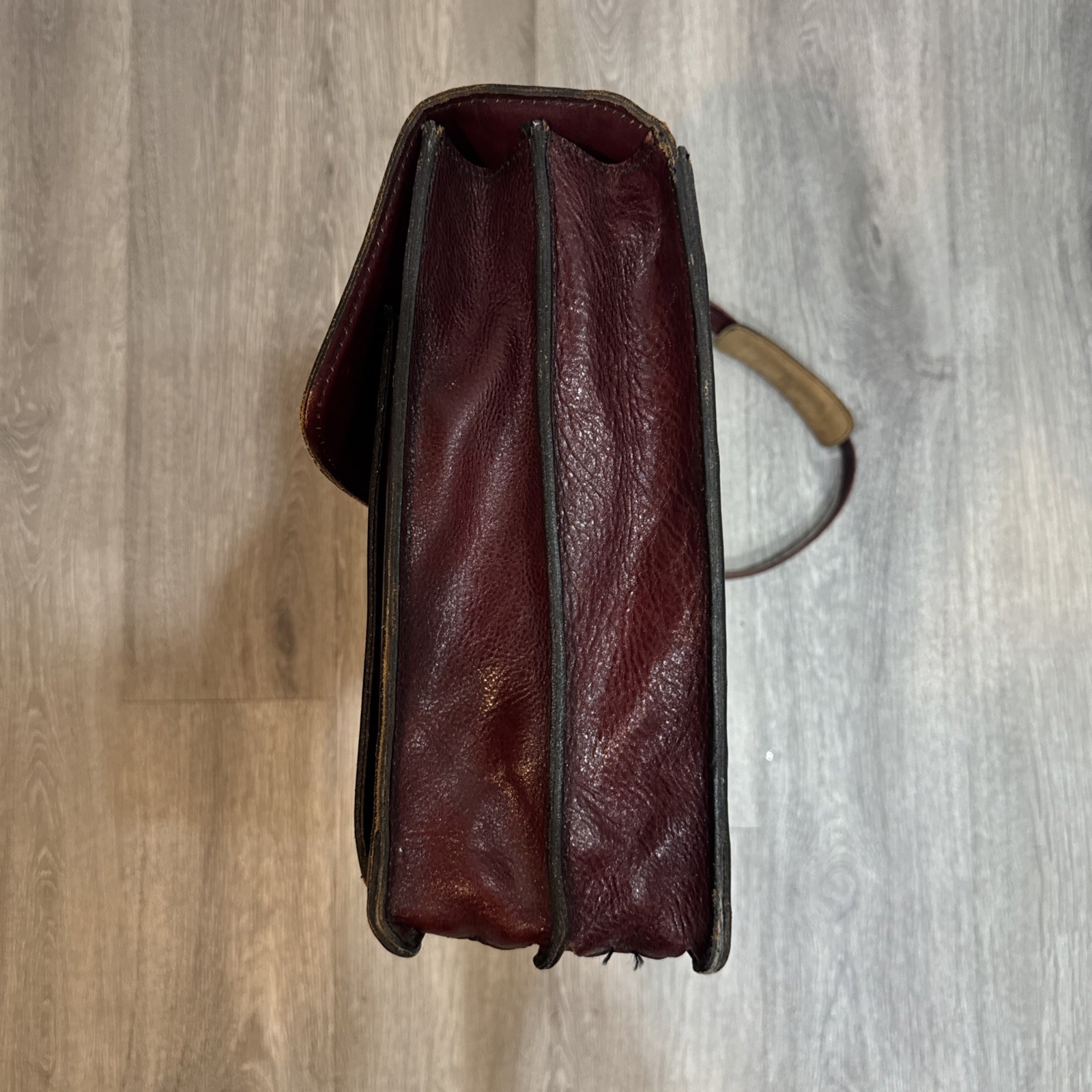 Vintage Renwick Antico Oxhide Leather Mens Briefcase Bag w Keys Canada Messenger