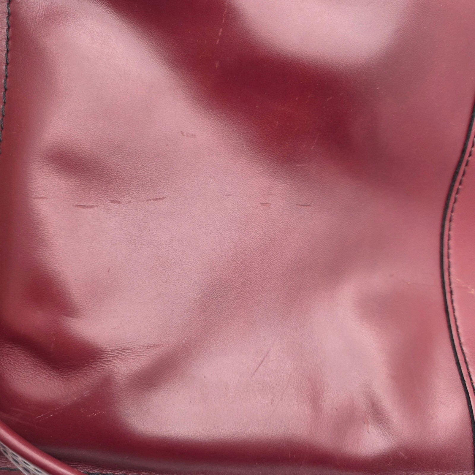 Maximillian Top Grain Cowhide Leather Laptop Bag Briefcase Burgundy Vintage