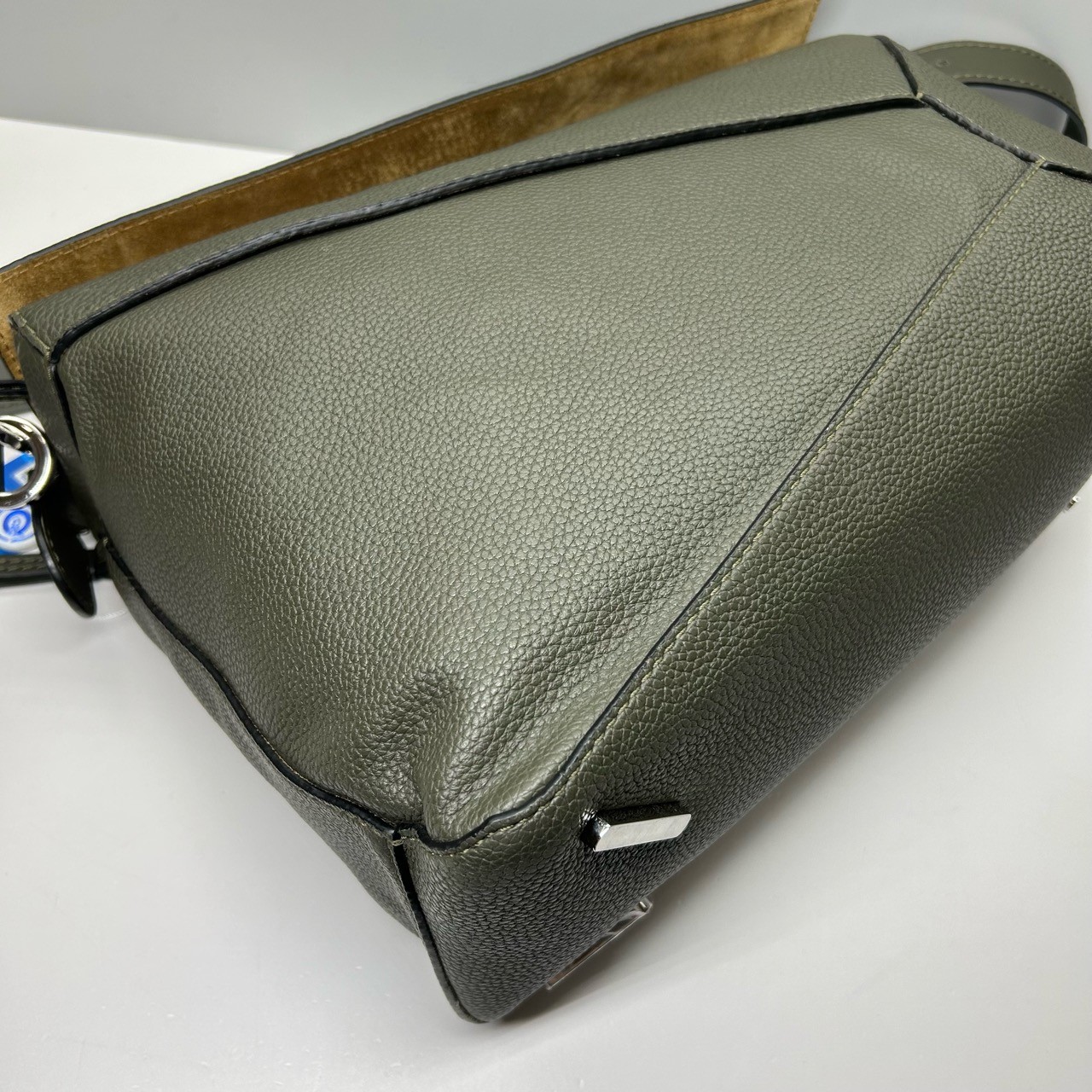 Loewe Pre-Owned Authentic Puzzle Crossbody Handle Bag Leather 35x24x15cm