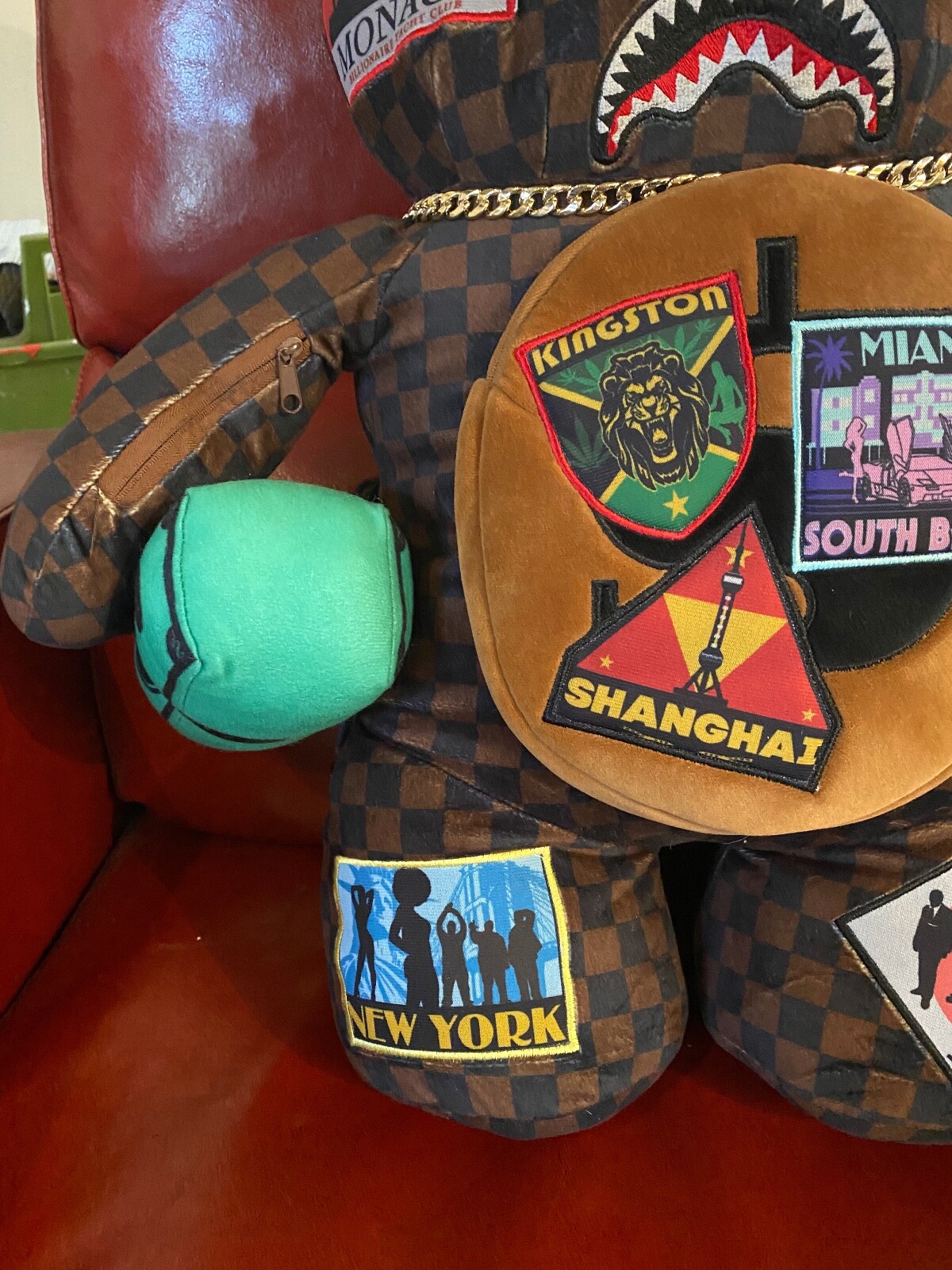 Sprayground Travel Patch Teddy Bear Backpack Limited Edition Sold Out Everywhere