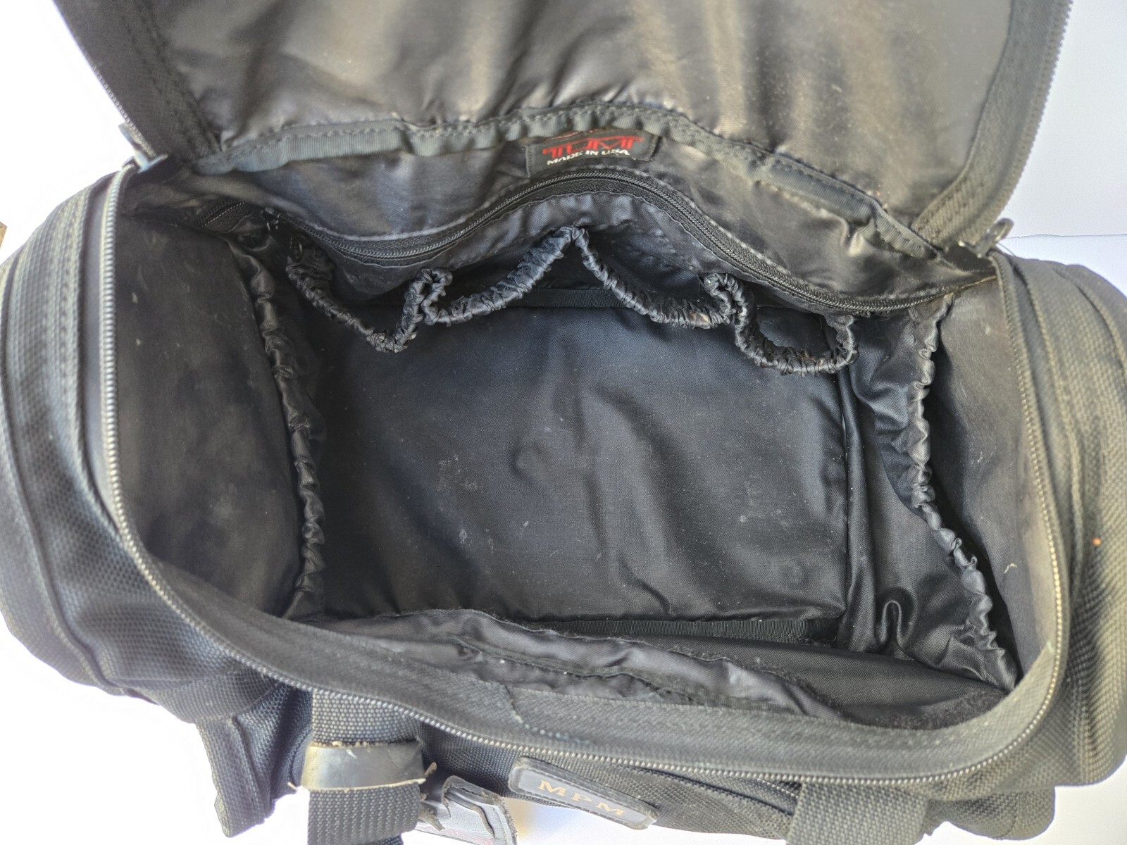 TUMI Duffle Carry-On Black Nylon Bag