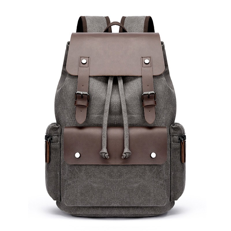 Canvas Backpack Satchel Travel Rucksack Hiking Camping Vintage School Travel Bag