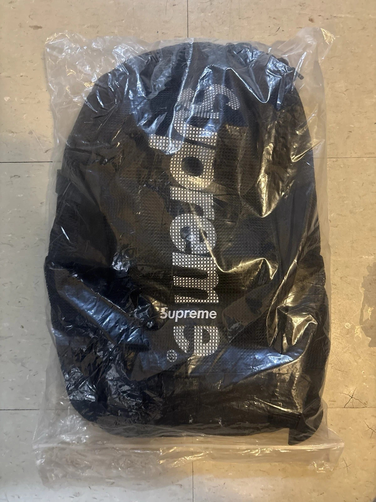 Supreme Mesh Backpack SS20 Black One Size Backpack Bag