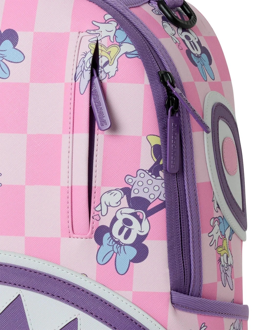 🔥🔥Sprayground Disney MINNIE DAISY CHECK Backpack New Pink Bookbag School Bag