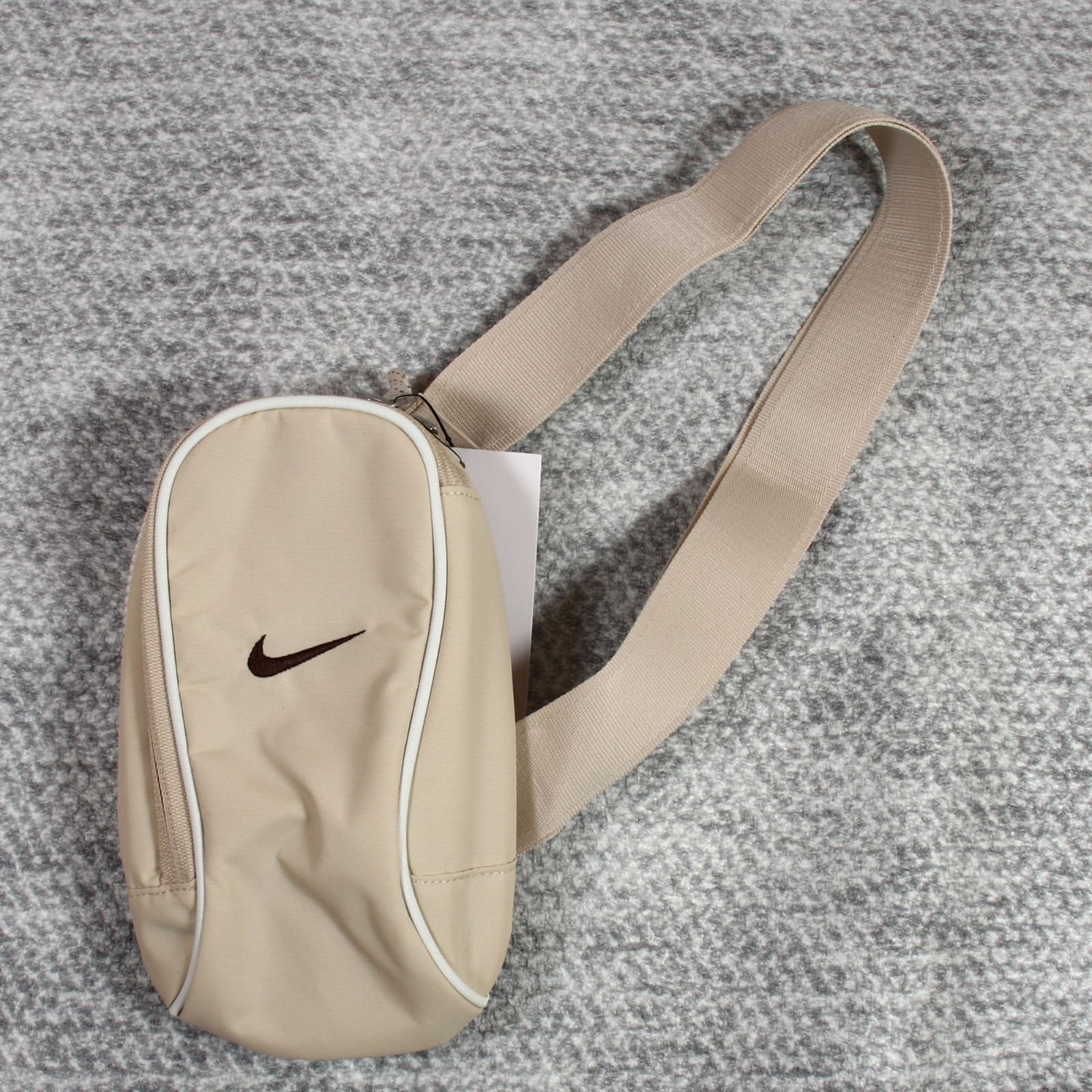 NIKE SPORTSWEAR ESSENTIALS SLING CROSSBODY BAG SMALL BEIGE ITEM# DJ9794-126