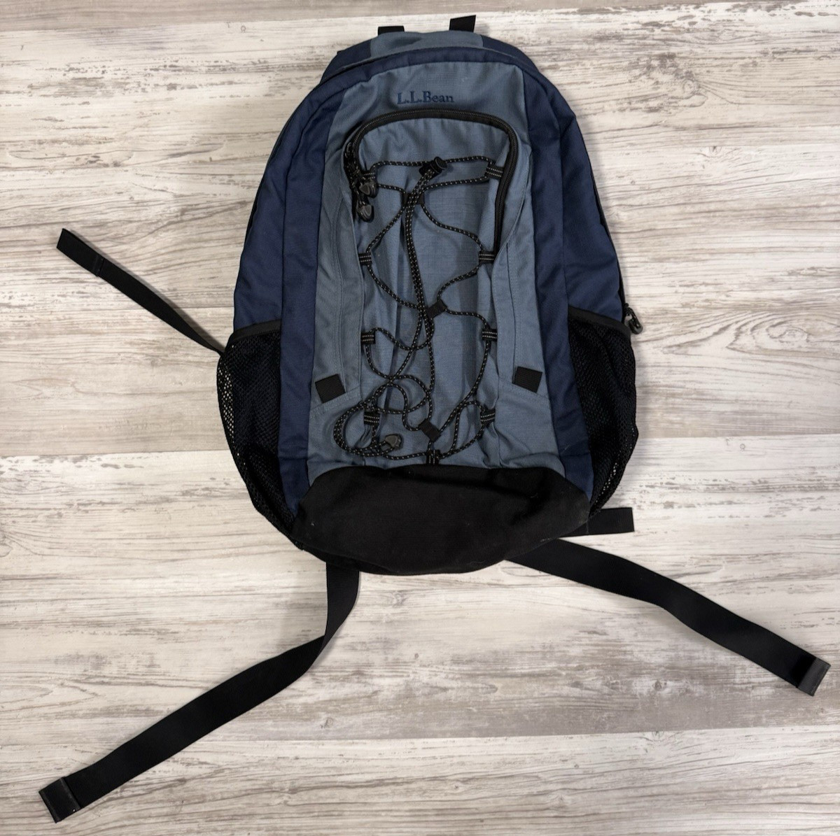 LL Bean Backpack Blue Hiking School Travel Daypack Outdoor Bag
