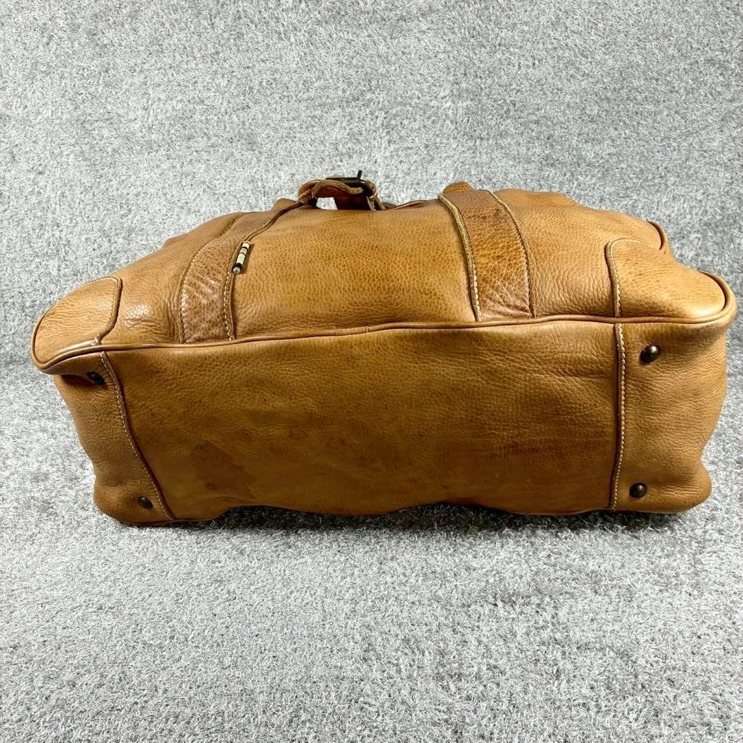 Paul Smith Vintage All Leather Boston Bag Brown Leather Tote 32cm x 50cm