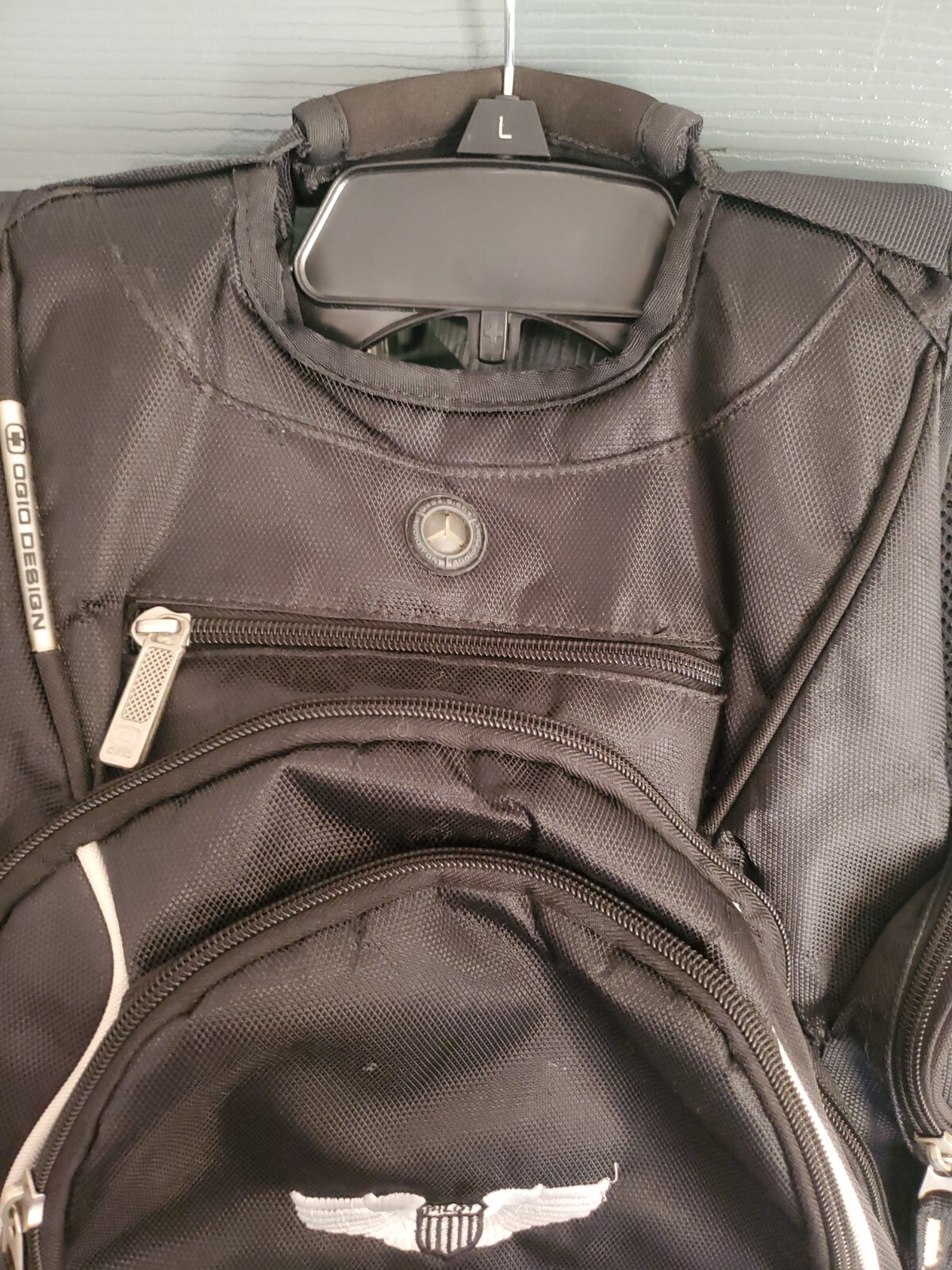 O’GIO Bounty Hunter Black Laptop Backpack Bag Audio Tech 7 Pocket