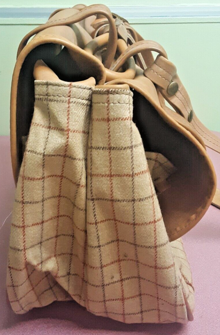 VINTAGE RARE 1970s ‘BILL BLASS’ XL Double Sided Messenger Shoulder Bag Purse