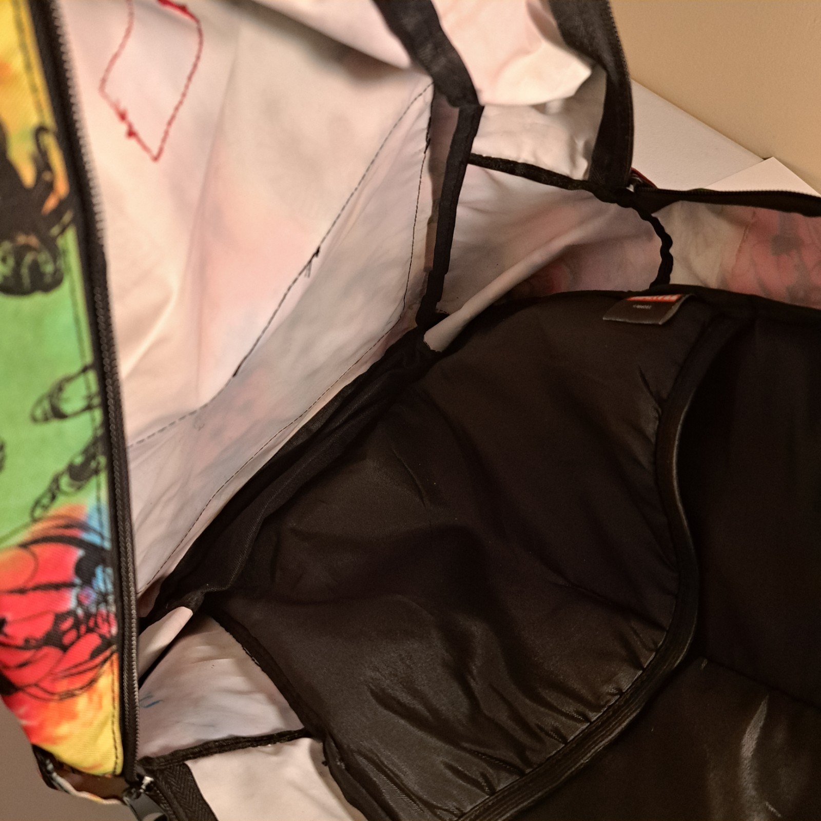 Marvel Super Hero Backpack Comic Book Multicolor Tie Dye