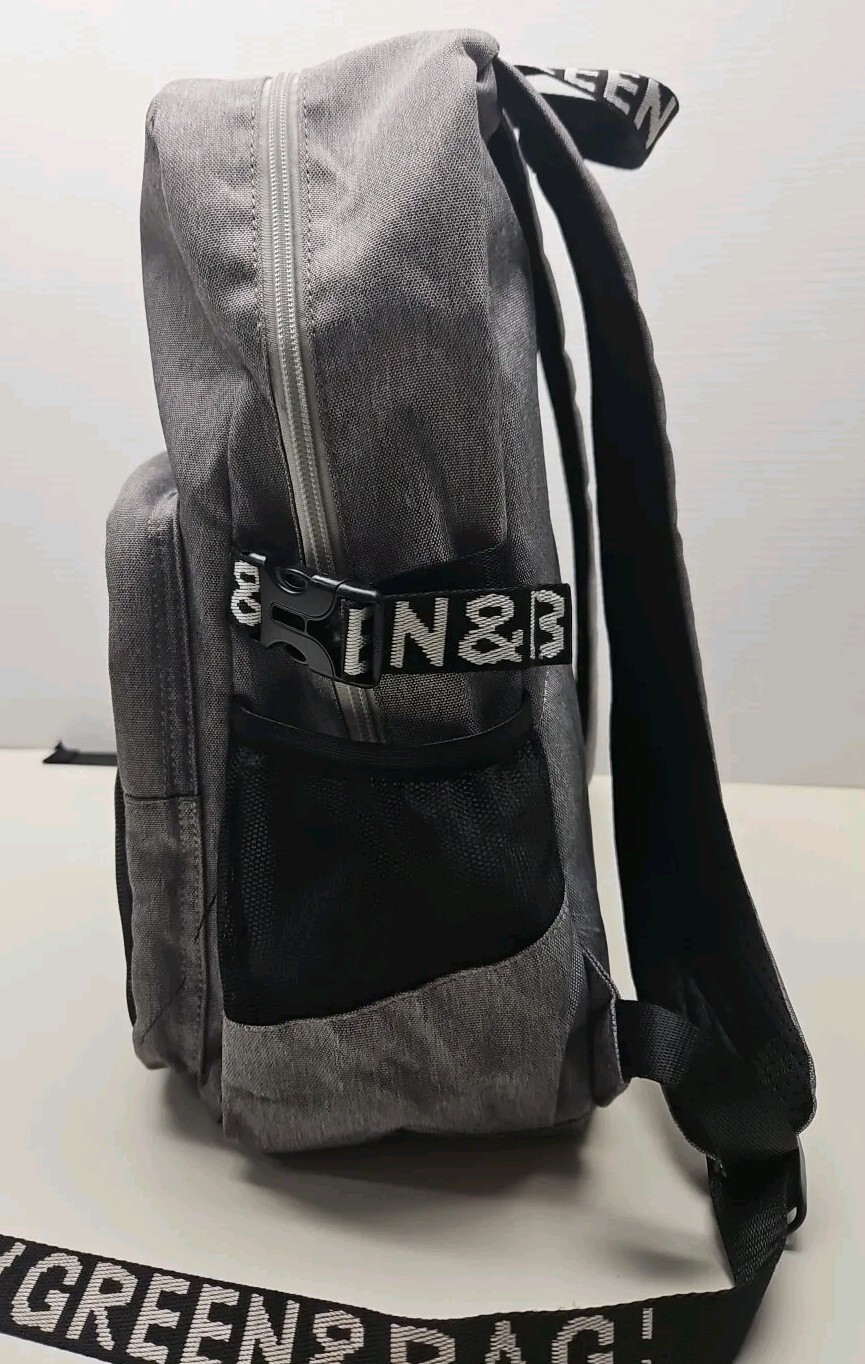 Mygreen Stadium Approved Backpack Heavy Duty School Bag for 15.6 Laptop Charcoal